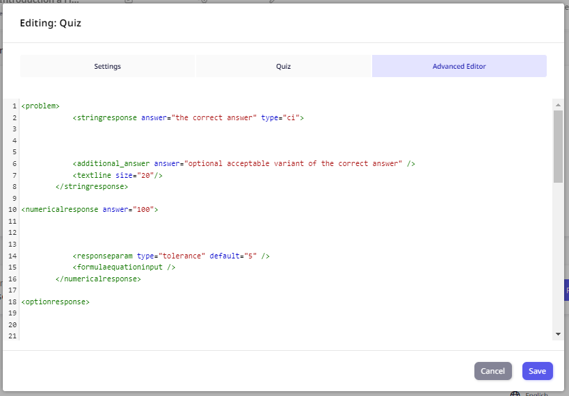Quiz Component | Triboo Customer Success Center